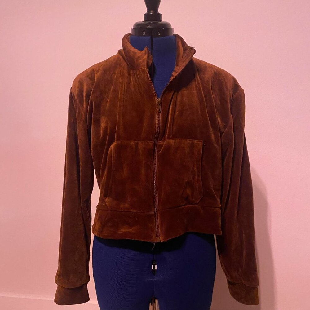 Brown Velour Jacket